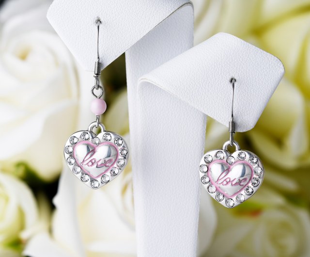 ハートロックシリーズラブハート型フックピアス（ERIJA1008E