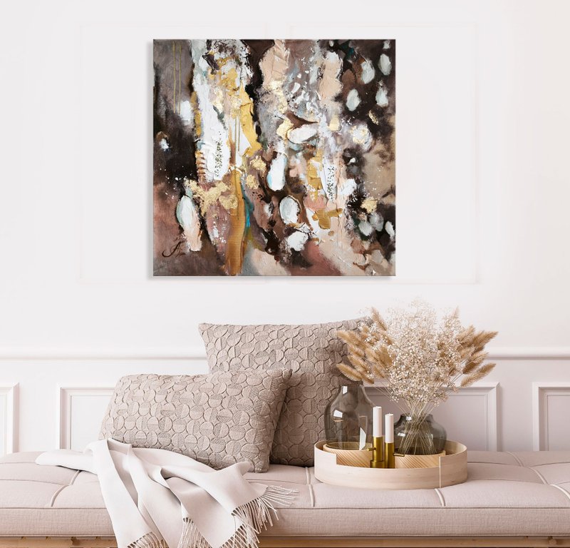 金色平衡 - 插畫/繪畫/寫字 - 其他材質 咖啡色