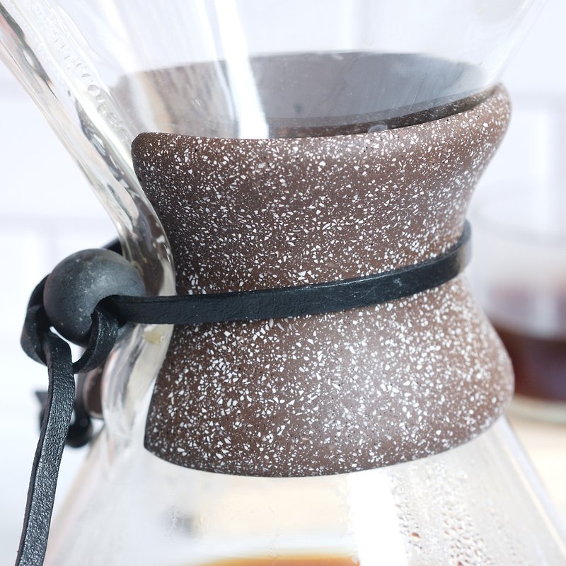 Collars for Chemex Coffee Maker- Brown Dust - 咖啡壺/咖啡器具 - 其他材質 