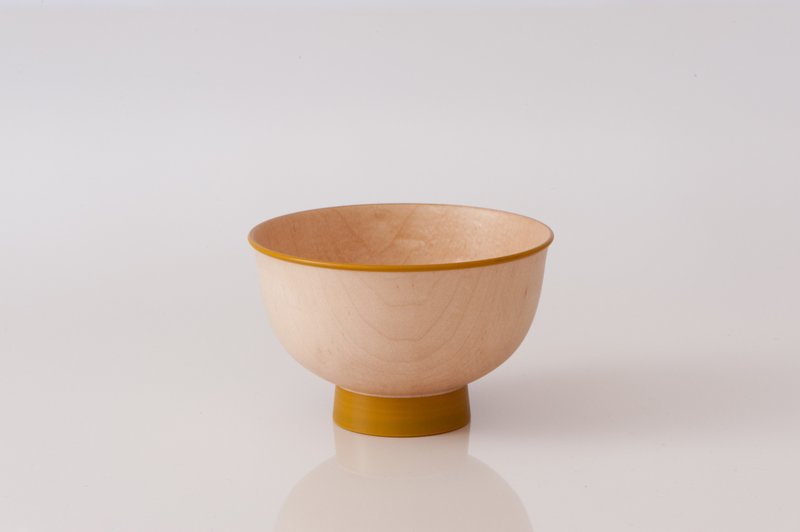 Iroha bowl yellow - ถ้วยชาม - ไม้ สีเหลือง