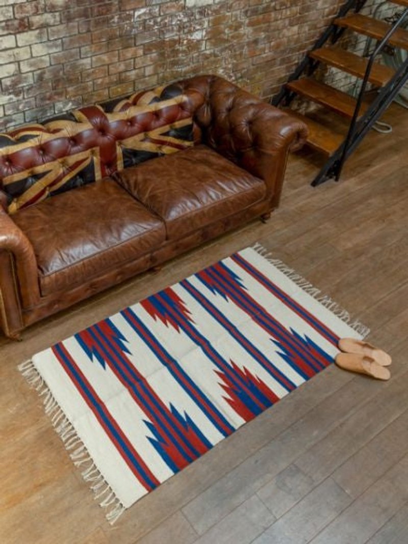 Hand Woven Navajo Pattern Rug - M - 地墊/地毯 - 其他材質 