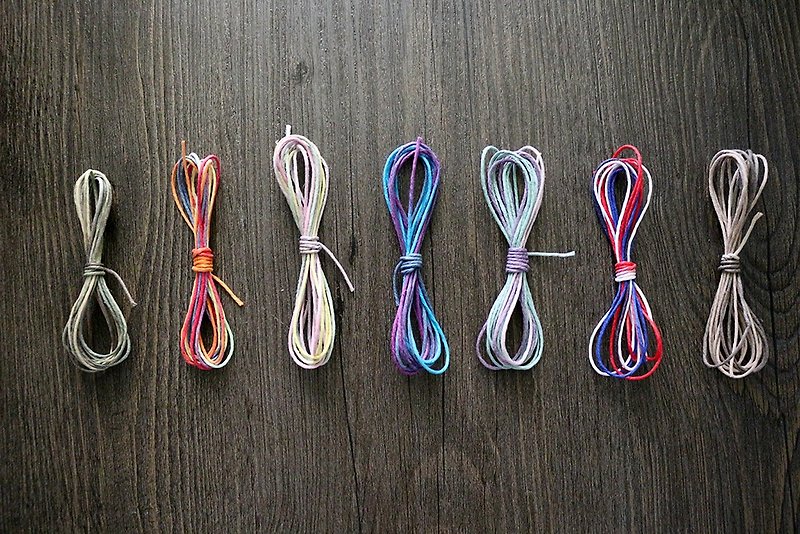漸變色細麻繩線3米裝 禮品包裝 DIY素材 9色選 - 編織/羊毛氈/布藝 - 棉．麻 