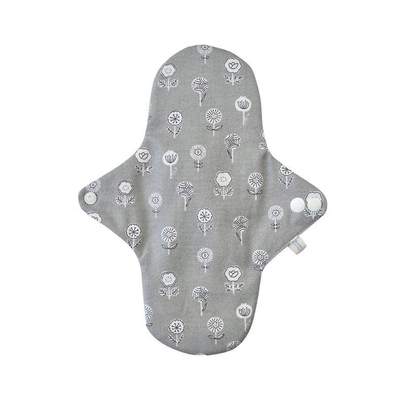 SunnyCotton Butterfly Pad M : Reusable menstrual pad 23 cm - Feminine Products - Cotton & Hemp Gray