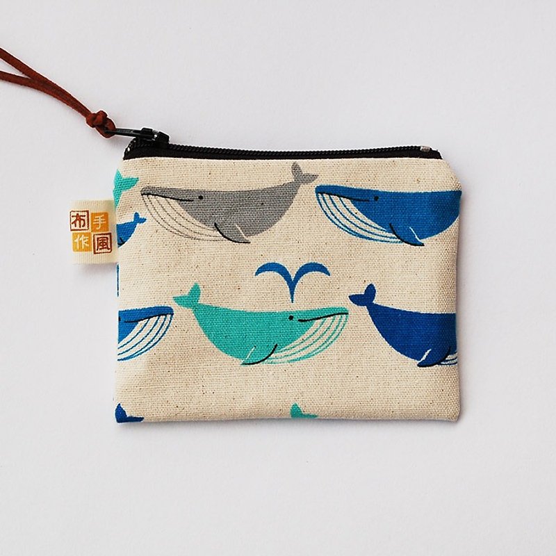 Whale Sprinkler Coin Bag - Coin Purses - Paper Blue