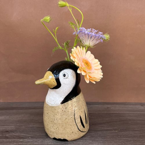 アメリカから輸入されたLu Penguinの陶器の花瓶/ギフト/手塗りの手描き