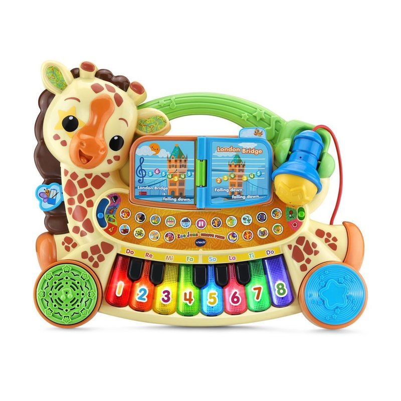 Vtech　多功能長頸鹿DJ鋼琴 - 寶寶/兒童玩具/玩偶 - 塑膠 