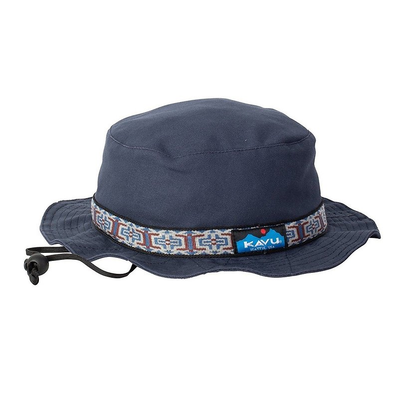 KAVU ORGANIC STRAP BUCKET - หมวก - ผ้าฝ้าย/ผ้าลินิน สีน้ำเงิน