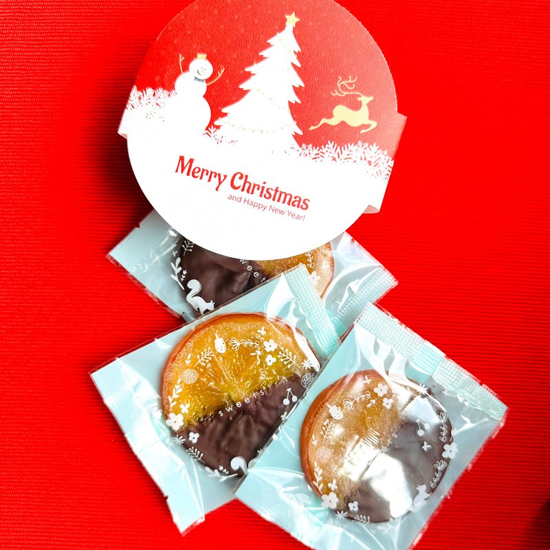 [Christmas Limited] Orange Slice Chocolate (about 5 pieces)-CoCa MaMa Chocolate Workshop - ช็อกโกแลต - อาหารสด 