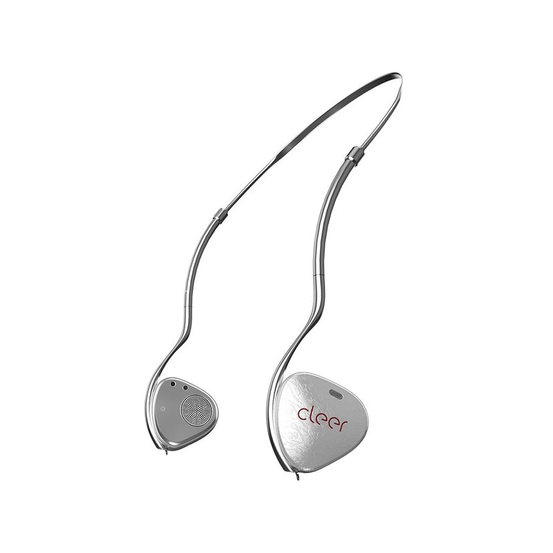 Cleer Clip Open-Ear AI True Wireless Bluetooth Earphones (Fashion Edition Pro) - หูฟัง - พลาสติก สีเงิน