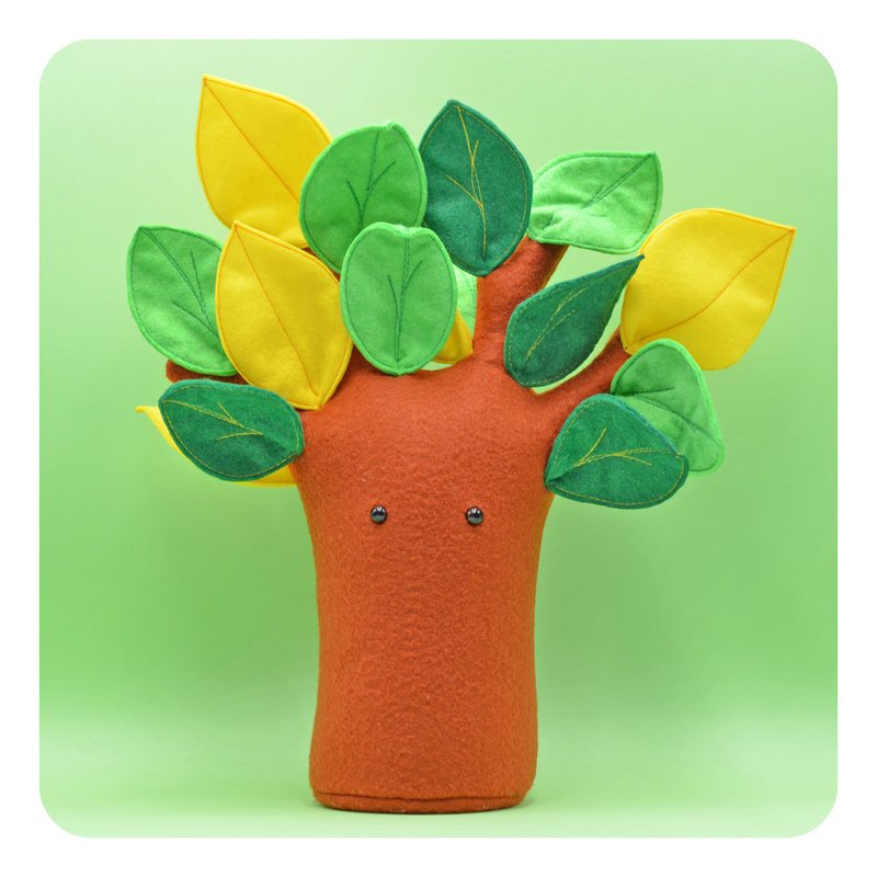 Spring Tree - Fabric doll - Felt toy of a tree in spring - 嬰幼兒玩具/毛公仔 - 壓克力 綠色