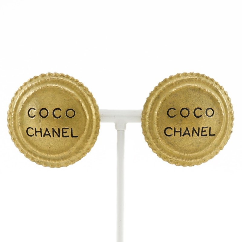 【日本直送】シャネル CHANEL COCO ロゴ イヤリング ヴィンテージ 金メッキ 94P 約28.0g レディース【中古】 - 耳環/耳夾/耳骨夾 - 其他金屬 金色