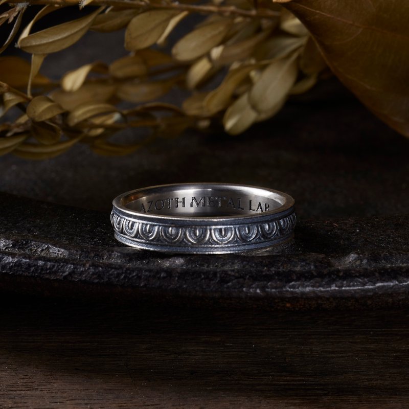 Azoth | Greek Temple Ring Ioni - General Rings - Sterling Silver Silver