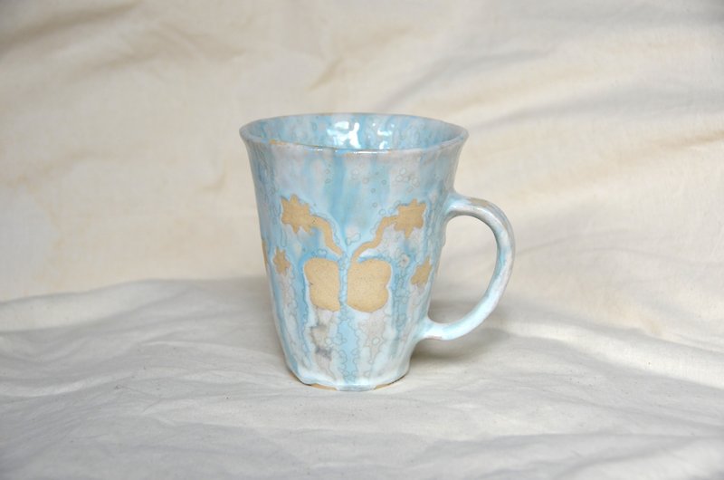 ㄈㄨˊㄉㄝˊFlowing glaze gradient hand cup - Cups - Pottery 
