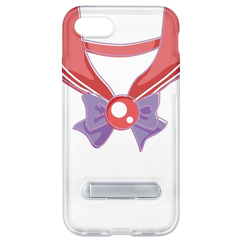 Sailor suit Mars hidden magnet holder iPhone X XS Max XR 8 7 Plus mobile phone case - Phone Cases - Plastic White
