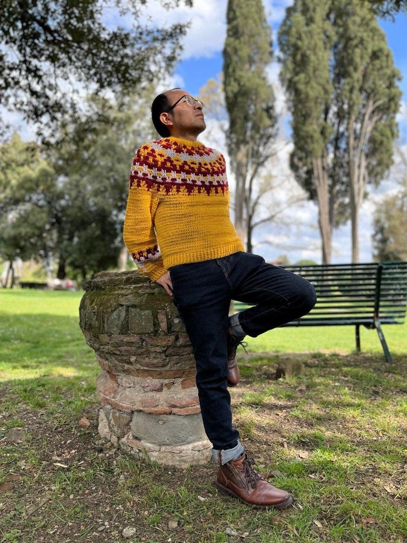 Gertrude - Crochet PATTERN, mosaic technique, digital download, PDF instruction - DIY Tutorials ＆ Reference Materials - Other Materials 