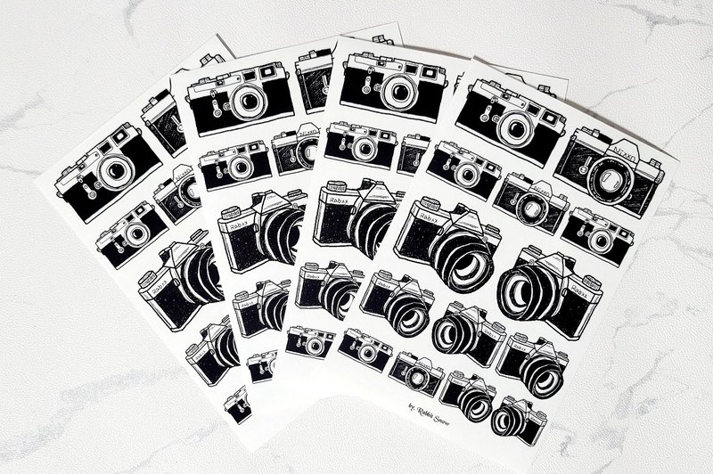 Camera drawing stickers - 貼紙 - 其他材質 