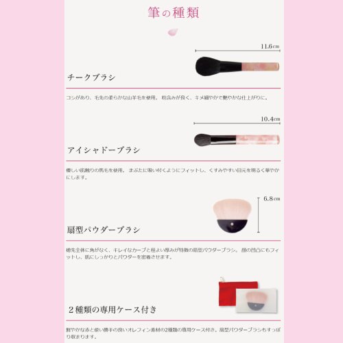 Beppin SAKURAFUDE set Supervised by Kumano makebrush gift