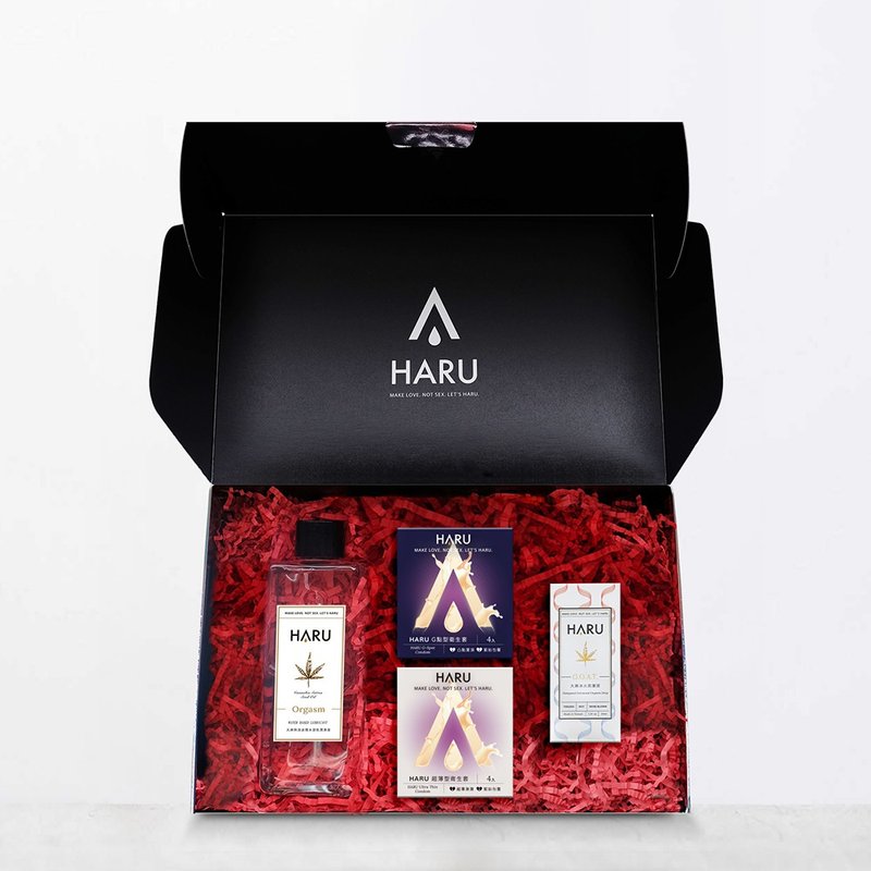 [Valentine's Day Combo] HARU Marijuana Double Orgasm Set + Condom 8 into the first choice for gifts - สินค้าผู้ใหญ่ - สารสกัดไม้ก๊อก 