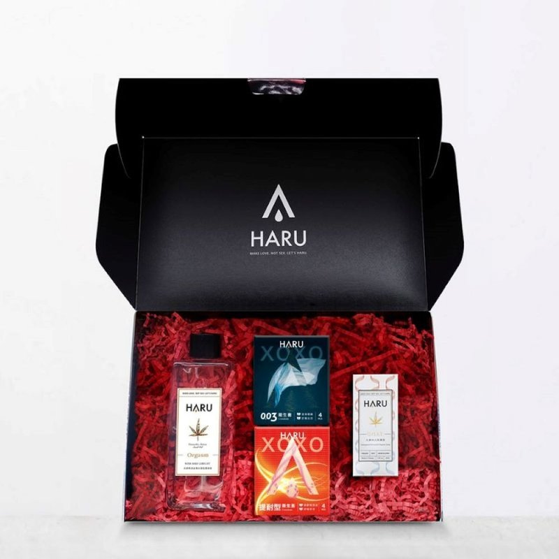 【情人節組合】HARU大麻雙重高潮組+保險套8入 七夕禮物 附禮盒 - 情趣用品 - 濃縮/萃取物 