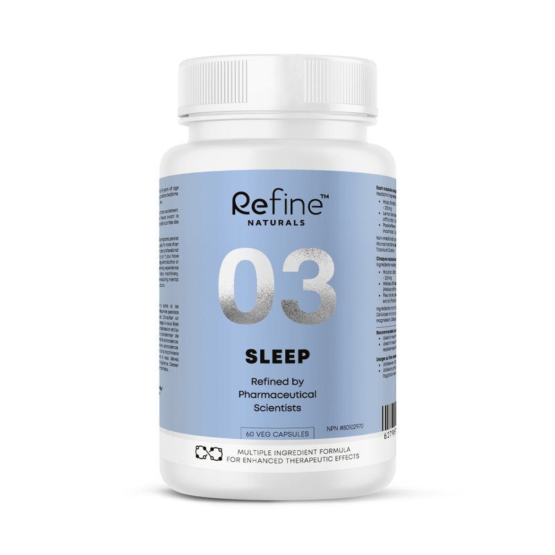Refine Natural Sleep 03 - อาหารเสริมและผลิตภัณฑ์สุขภาพ - สารสกัดไม้ก๊อก 