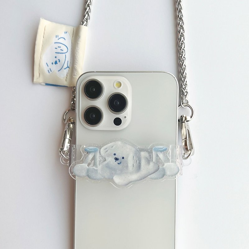 Porcelain Doll Cell Phone Back Clip | Cherry Baby - Other - Acrylic White