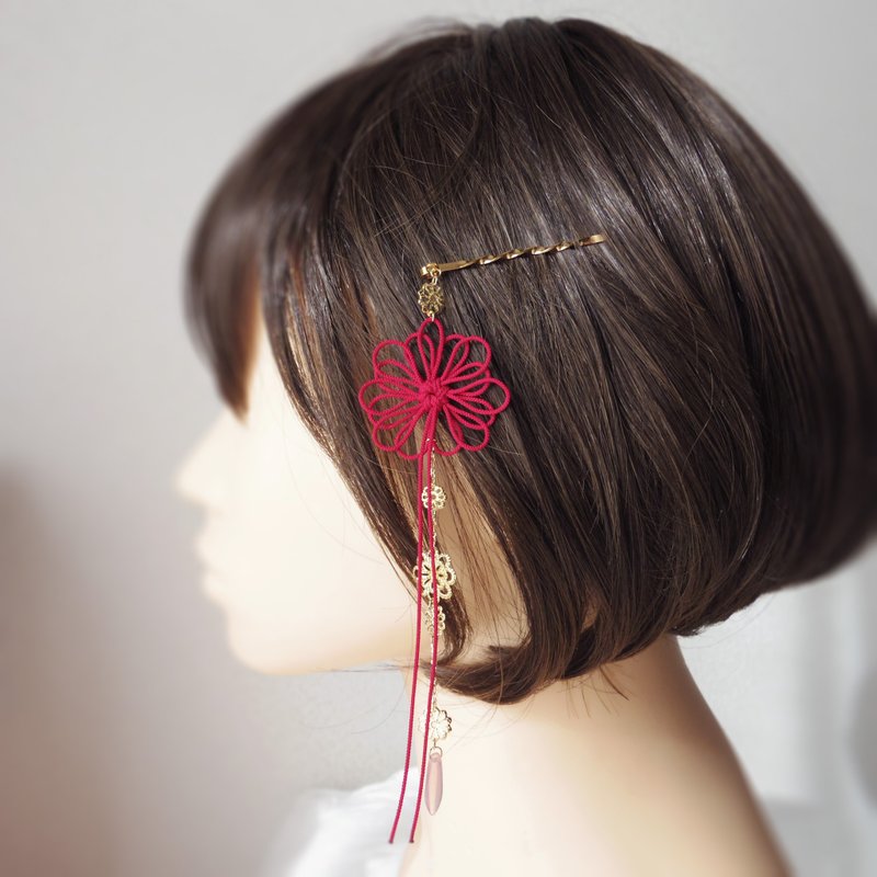 Hairpin Yukoto Satoru, Sunny - เครื่องประดับผม - โลหะ สีแดง