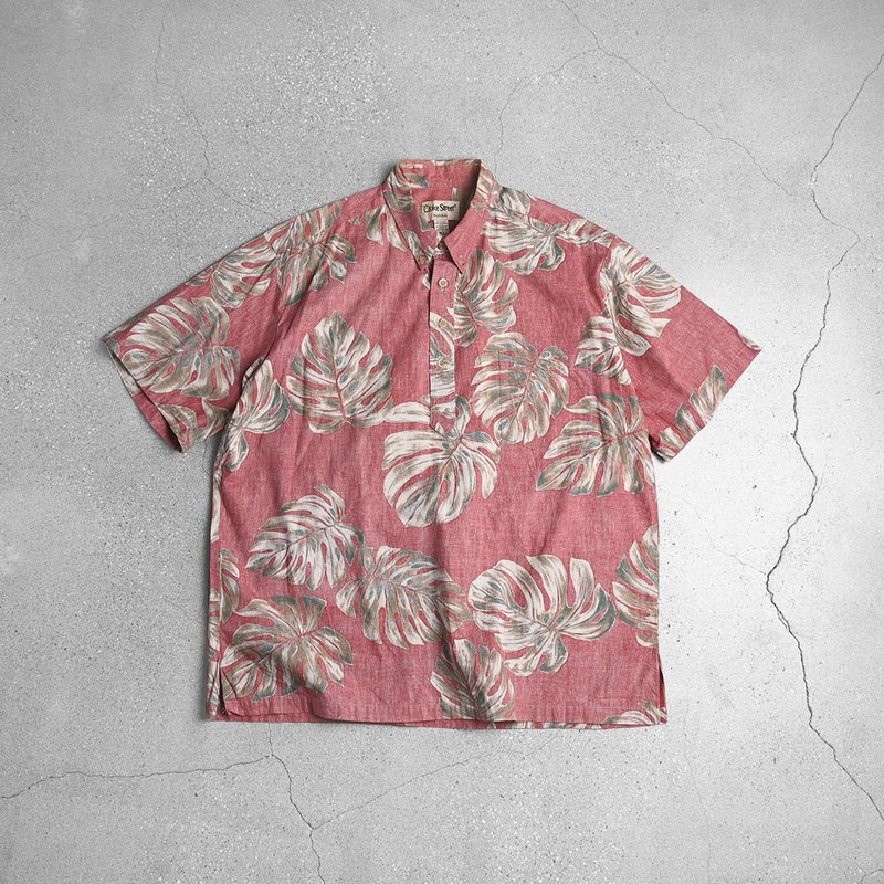 Vintage Aloha Shirts - Men's Shirts - Cotton & Hemp Red