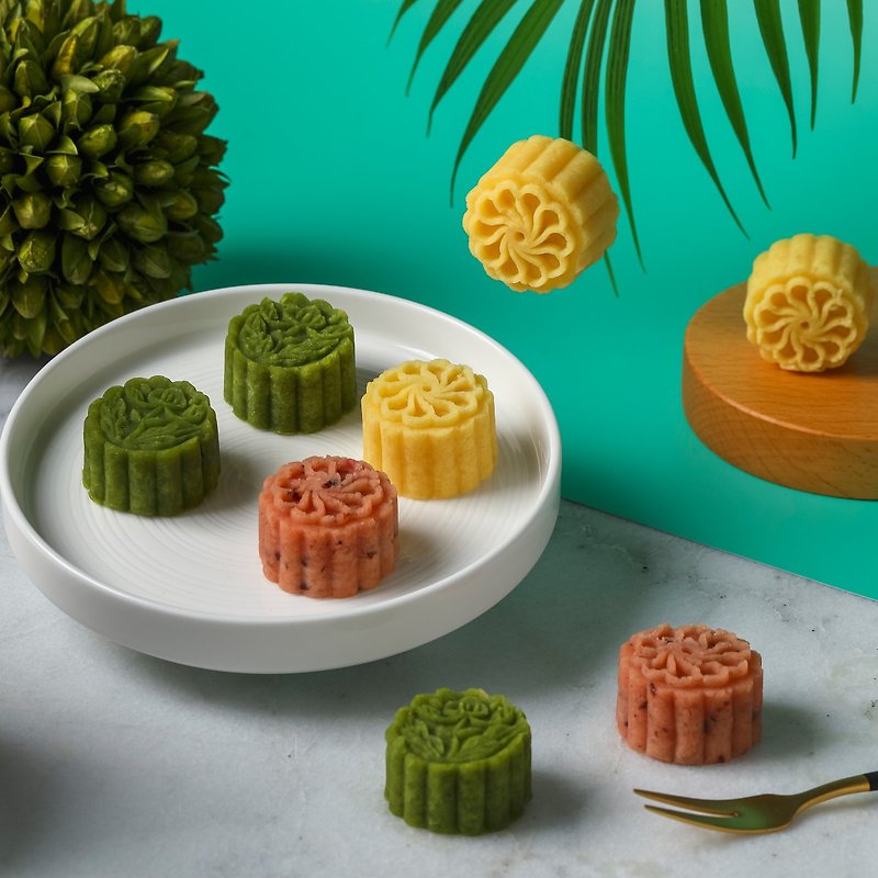 【和生御品】花漾綠豆黃禮盒 - 蛋糕/甜點 - 其他材質 
