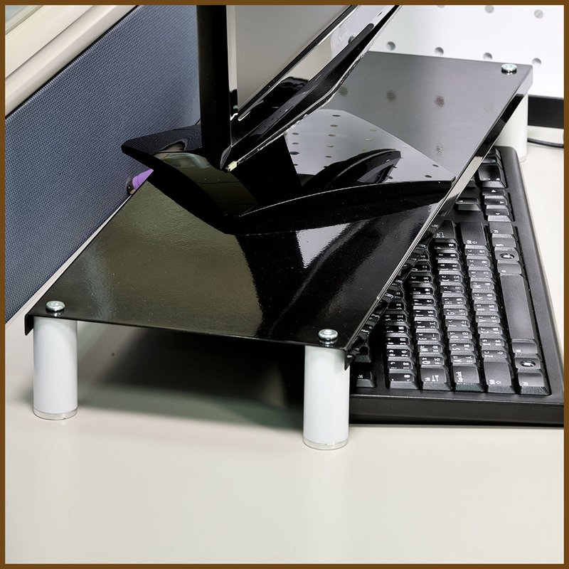 【ikloo】Desktop Screen Holder/Keyboard Storage Holder 1pc - Other - Other Materials 