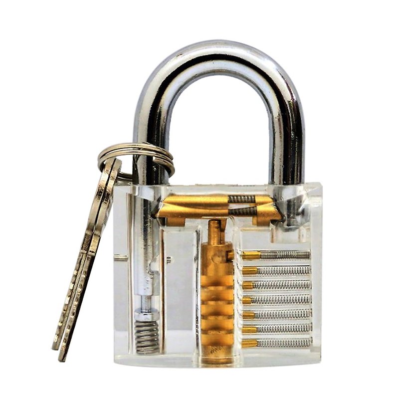 LOCKSMITHS'S CHALLENGE-TRANSPARENT PIN TUMBLER LOCK - Other - Other Materials 