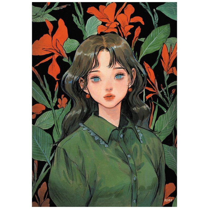 Canna | NOMA | korea illust Art paper poster A4 | Water color - 海報/掛畫/掛布 - 紙 