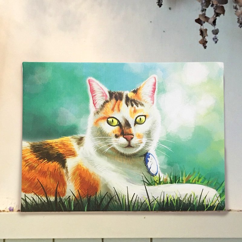 單隻電繪寵物肖像(數位電子檔) - 似顏繪/客製畫像 - 其他材質 