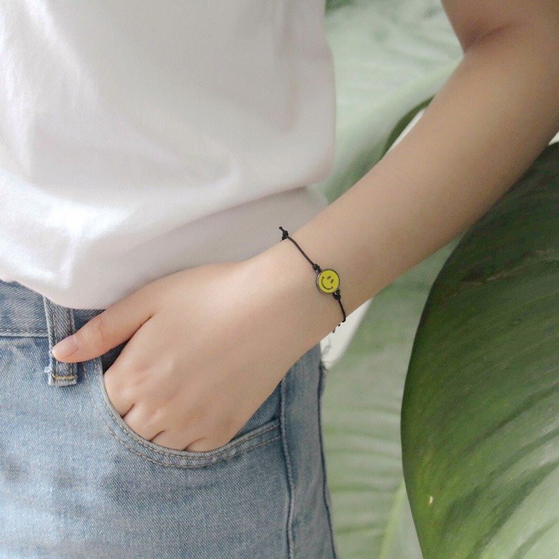 U-PICK original life fashion smiley face bracelet Korean student bracelet - Bracelets - Other Metals 