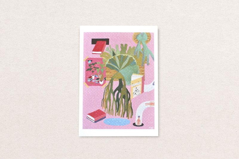 Pink Lens Series_Self circulation II - Cards & Postcards - Paper Pink