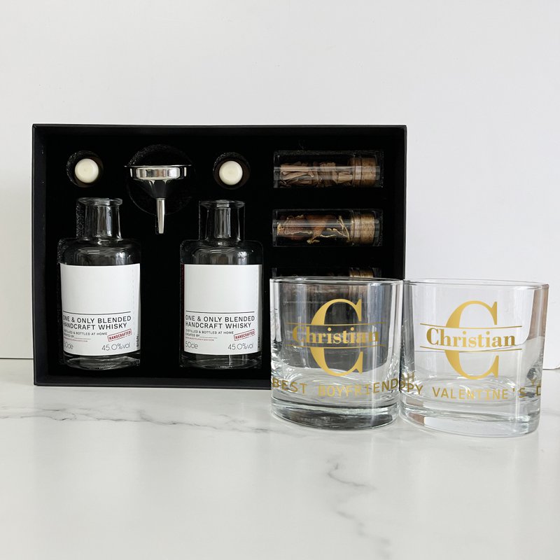 禮品套裝| 文字雕刻禮物 Make Your whisky mini 送男友 客製化 - 料理包/調理包 - 其他材質 