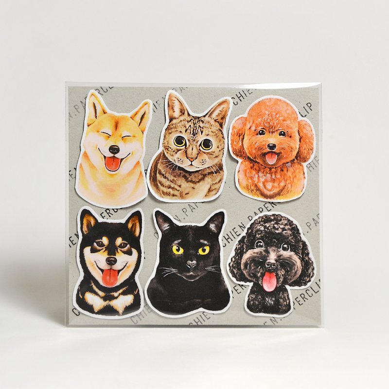 Matte Waterproof Sticker-Shiba Inu. Cat. VIP - Stickers - Plastic Multicolor