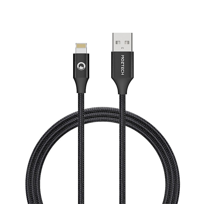MOZTECH | USB-A to Lightning Braided Transmission Charging Cable Apple MFi Certified - Phone Accessories - Other Materials 