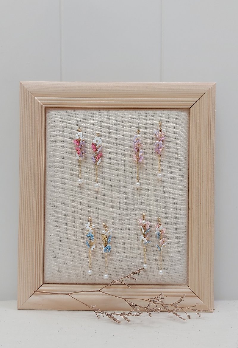 【Forest Flower Series】Lace Crochet Jewelry Earrings - Earrings & Clip-ons - Cotton & Hemp 