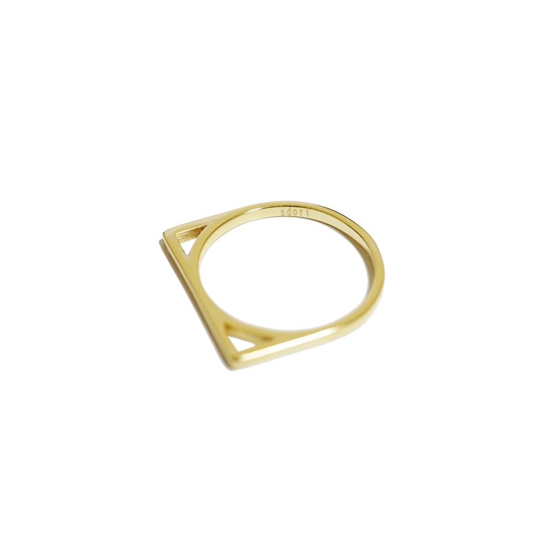 SQUARED RING ( SILVER/ 18K GOLD/ ROSEGOLD ) - แหวนทั่วไป - เงินแท้ สีเงิน