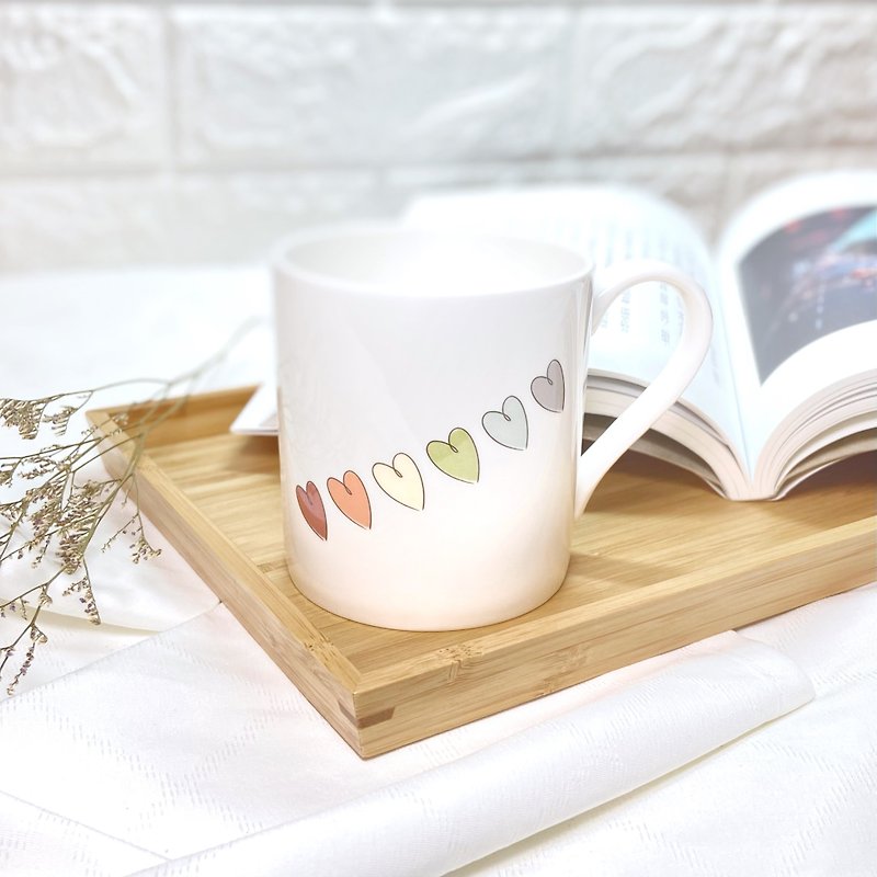 Rainbow Series-Hand-painted Affirmative Love Ceramic Mug/Cup - Mugs - Porcelain White