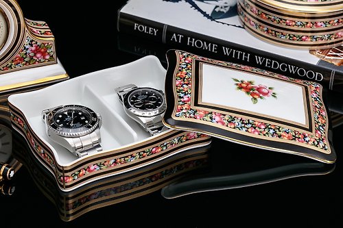 擎上閣裝飾藝術 英國製Wedgwood 1992黃金果園骨瓷首飾結婚戒指珠寶手錶盒名片盒