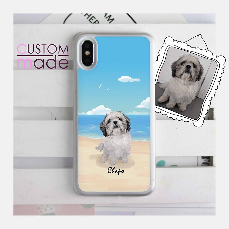 Personalised your pet photo to hard Phone Case Cover for iPhone Samsung LG HTC - Phone Cases - Plastic Transparent