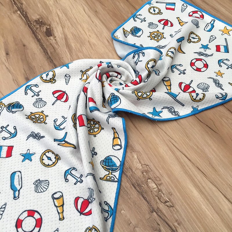 涼感巾-小水手 - 毛巾/浴巾 - 聚酯纖維 