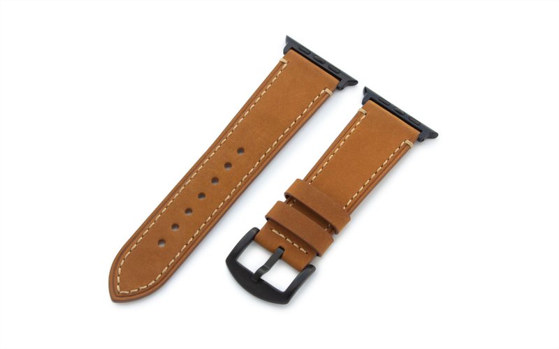 Torrii Apple Watch 42 / 44mm 皮革錶帶 - 淺褐色 - 錶帶 - 人造皮革 