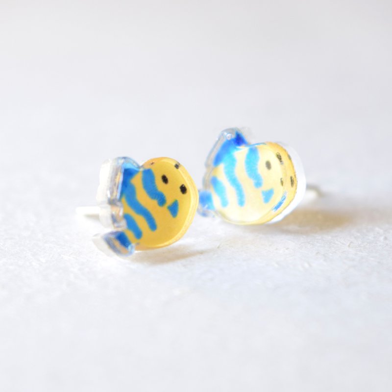 小丑魚耳環 耳釘 - 耳環/耳夾 - 塑膠 黃色