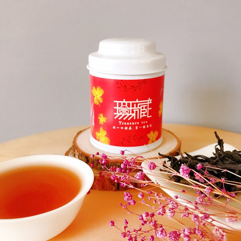 [Taiwan Black Tea] Taiwan Tea No. 18 Sun Moon Lake Ruby Black Tea_3 Triangular Tea Bags Small Can - Tea - Other Materials Red