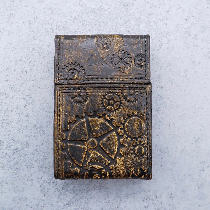 Leather cigarette case - exotic series - magnet type - อื่นๆ - หนังแท้ สีเหลือง