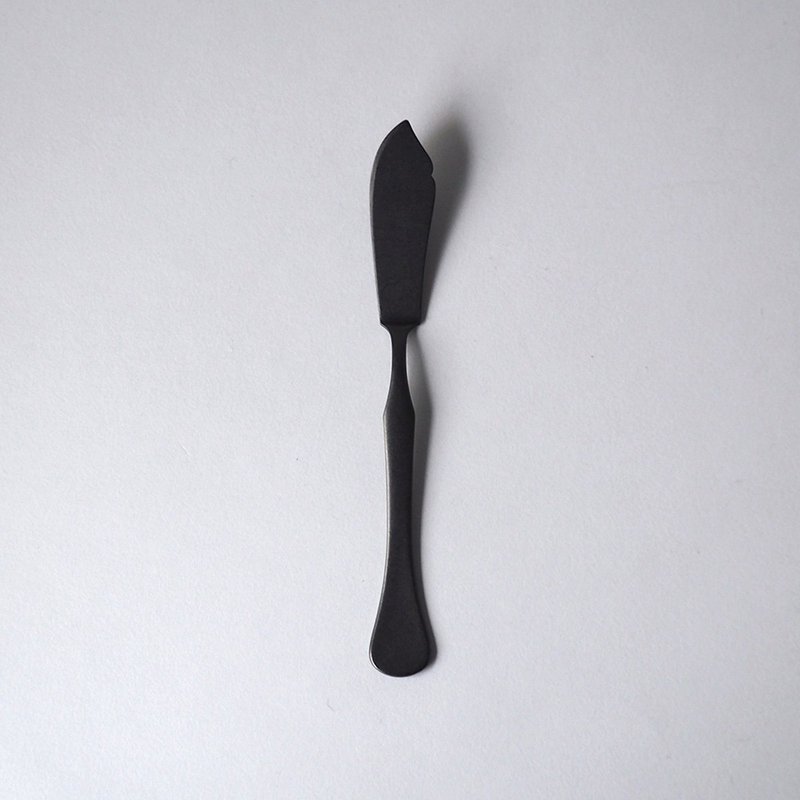 Japanese Gaosang Metal Japanese-made wavy curve Stainless Steel spatula - 2 pieces - Cutlery & Flatware - Stainless Steel Black