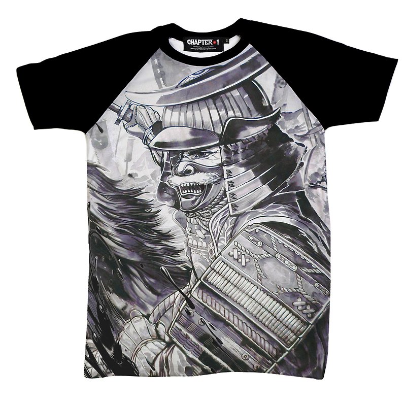 Date Masamune One Eye  Samurai  Yami Chapter One T-shirt - 男 T 恤 - 棉．麻 白色