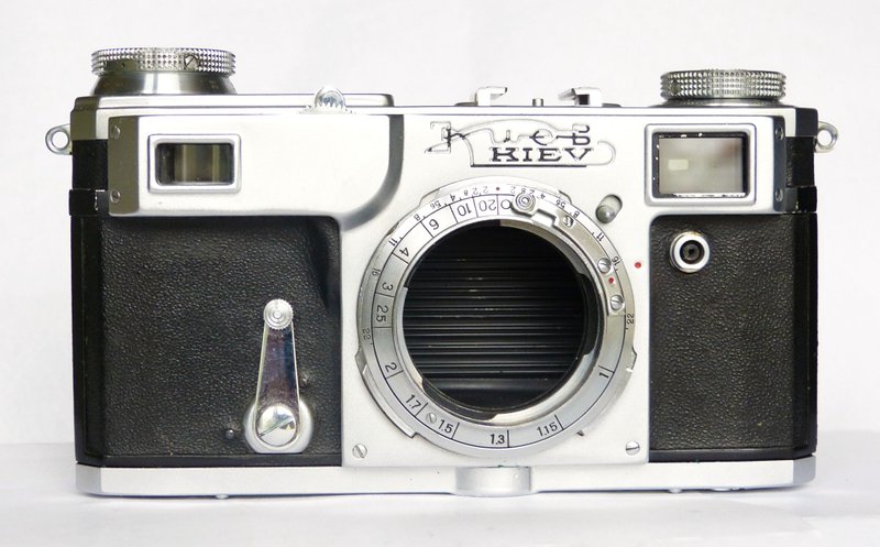 Kiev-4A USSR 35mm film rangefinder camera body Contax RF mount - 相機/拍立得/底片相機 - 其他金屬 銀色